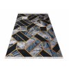 Moderní kusový koberec BLACK and GOLD 04 Geometrický protiskluzový černý zlatý