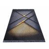 Moderní kusový koberec BLACK and GOLD 05 protiskluzový černý zlatý