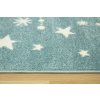 Dětský kusový koberec Lima 9572A Hvězdičky modrý krémový