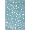 Dětský kusový koberec Lima 9572A Hvězdičky modrý krémový