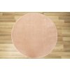 Kulatý dětský koberec Lima 2081A Jednobarevný růžový
