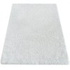 Kusový shaggy koberec jednobarevný Kamel bílý1