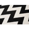Moderní kusový koberec MAROKO L891A Cik Cak černý bílý