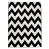 Moderní kusový koberec MAROKO L891A Cik Cak černý bílý