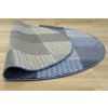 Kulatý koberec LUNA 503568/94955 Patchwork modrý
