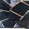 Moderní kusový koberec BLACK and GOLD N 16 Geometrický černý zlatý2