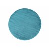 Kulatý koberec jednobarevný Portofino modrý