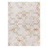 Kusový koberec pratelný MIRO 51805.804 Geometrický protiskluzový krémový zlatý1