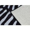 Kusový koberec pratelný MIRO 51331.803 Zebra protiskluzový černý bílý13
