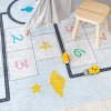Dětský kusový koberec vhodný k praní BAMBINO 2168 Cesta Skakací panák protiskluzový krémový modrý11