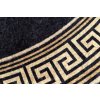 Kulatý koberec pratelný MIRO 51360.802 Řecký vzor protiskluzový černý zlatý7
