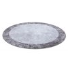 Kulatý koberec pratelný MIRO 51648.803 Mramor protiskluzový tmavě šedý2