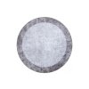 Kulatý koberec pratelný MIRO 51648.803 Mramor protiskluzový tmavě šedý1