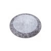 Kulatý koberec pratelný MIRO 51648.803 Mramor protiskluzový tmavě šedý