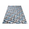 Kusový koberec moderní MAYA Q544B modrý šedý bílý
