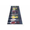 Kusový koberec do kuchyně KITCHEN 42760 Koření protiskluzový černý modrý vícebarevný