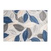 Moderní kusový koberec AVENTURA EC99B Listy stromu šedý tmavě modrý3