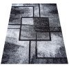 Moderní kusový koberec Soho 16 Geometrický šedý černý1