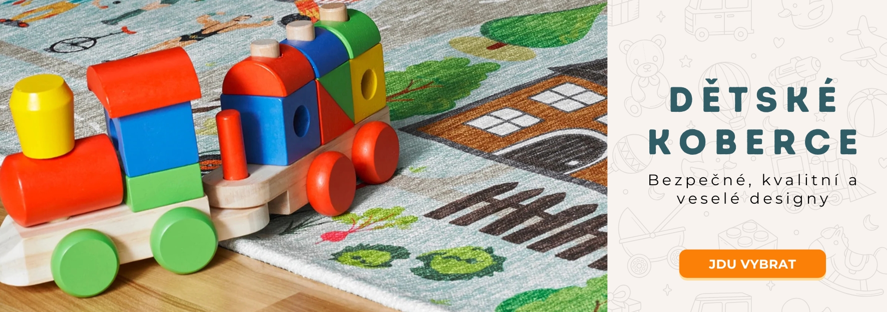 Dětské kusové koberce