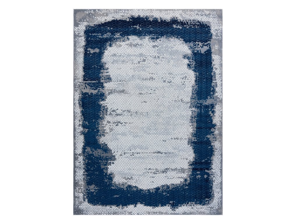 Moderní kusový koberec Core A004 Frame blue/greymodrá | modrá