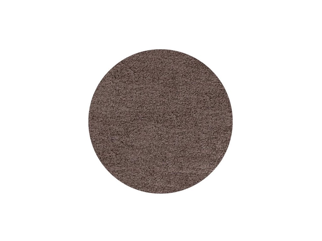 Kusový koberec Life Shaggy 1500 mocca kruh