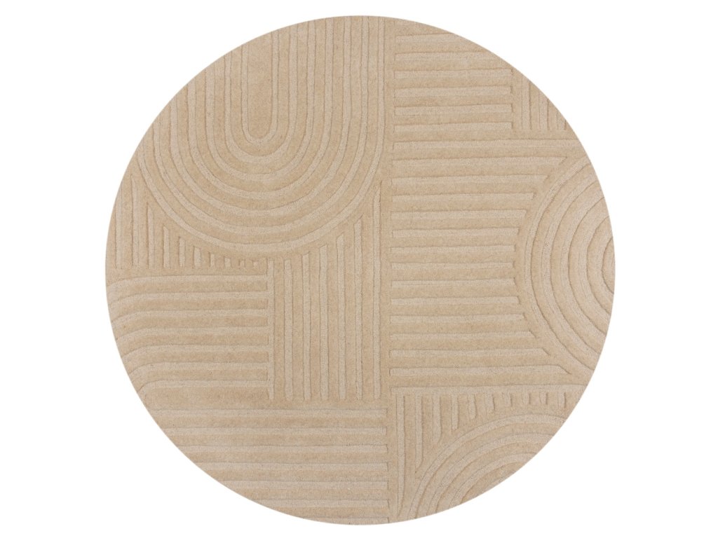 Kusový koberec Solace Zen Garden Natural kruh (Typ 160x160 (průměr) kruh)