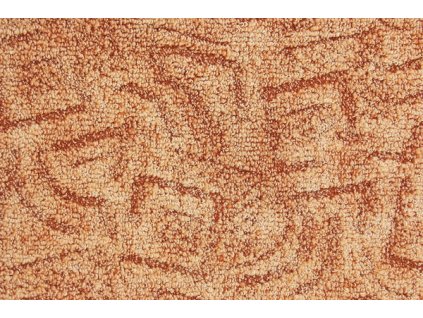 Metrážový koberec bytový Bella 53 oranžový - šíře 4 m