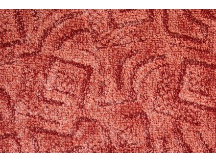 Metrážový koberec bytový Bella 64 červený - šíře 4 m