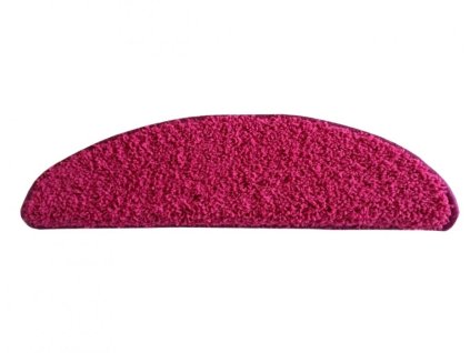 Nášlapy na schody Color Shaggy půlkruh | růžové