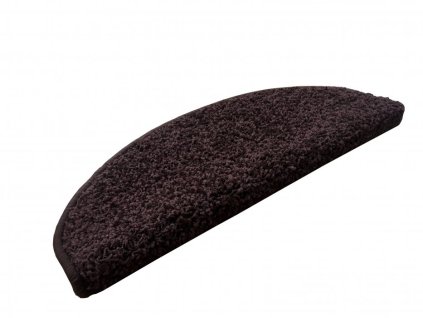 Nášlapy na schody Color Shaggy půlkruh | hnědé