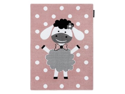 Dětský kusový koberec Petit Dolly sheep pinkrůžová | růžová