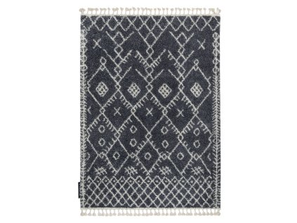 Moderní kusový koberec Berber Tanger B5940 grey and whitešedá | šedá