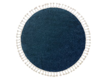 Moderní kusový koberec Berber 9000 navy kruhmodrá | modrá