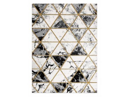 Moderní kusový koberec Emerald 1020 black and goldvícebarevná | vícebarevná