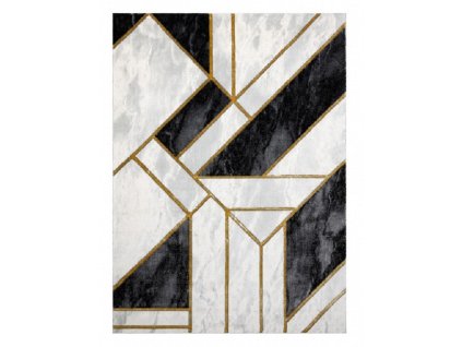 Moderní kusový koberec Emerald 1015 black and goldvícebarevná | vícebarevná