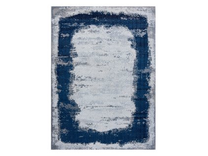 Moderní kusový koberec Core A004 Frame blue/greymodrá | modrá