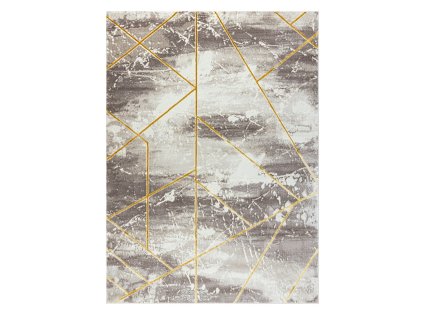 Moderní kusový koberec Core 1818 Geometric ivory/goldšedá | šedá