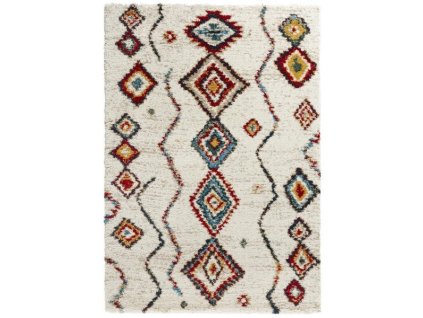 Moderní kusový koberec Nomadic 102693 Geometric Creme | vícebarevná