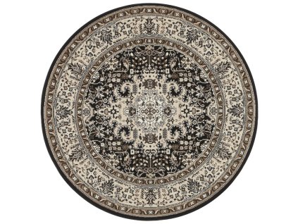 Kruhový koberec Mirkan 104439 Cream/Brown | hnědá