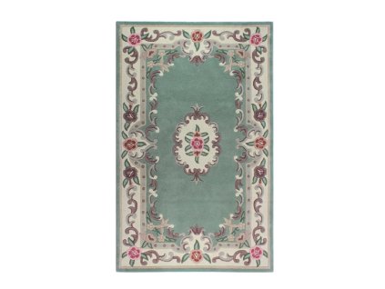 Ručně všívaný kusový koberec Lotus premium Green | zelená