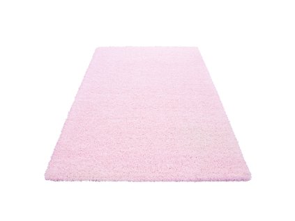 Chlupatý kusový koberec Life Shaggy 1500 pink | Růžová