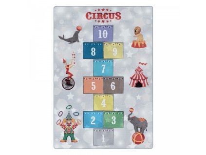 Dětský kusový koberec Play 2909 grey | Vícebarevná