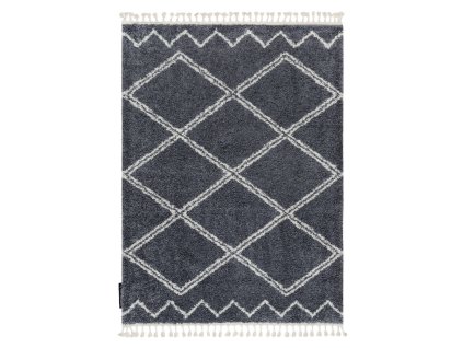 Kusový koberec Berber Asila B5970 grey and white