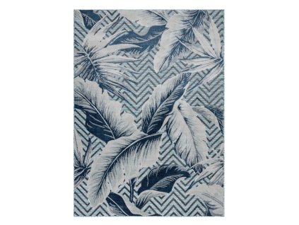 Kusový koberec Botanic 65242 Feathers aqua – na ven i na doma