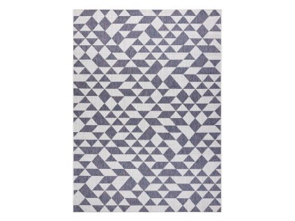 Kusový koberec Sion Sisal Triangles 22373 ecru/blue-pink – na ven i na doma