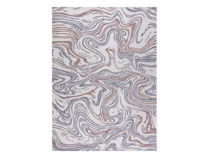 Kusový koberec Sion Sisal Waves 2836 ecru/blue/pink – na ven i na doma