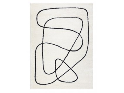 Kusový koberec Mode 8377 abstract cream/black