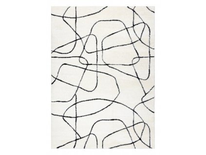 Kusový koberec Mode 8522 abstract cream/black