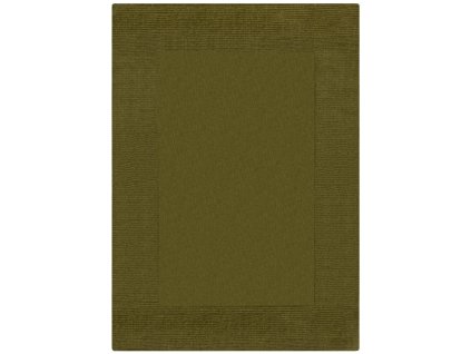 Kusový ručně tkaný koberec Tuscany Textured Wool Border Green