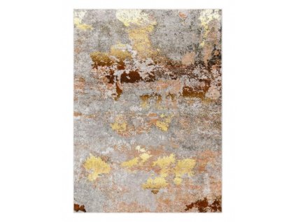 Kusový koberec Miro 51463.802 Abstraction grey / gold